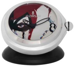 0092/00002 | Corum Bubble Joker Stainless Steel Desk Clock Limited Edition. Buy Online