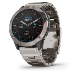 010-02157-31 | Garmin Quatix 6X Solar Titanium with Titanium Band 51 mm watch | Buy Now