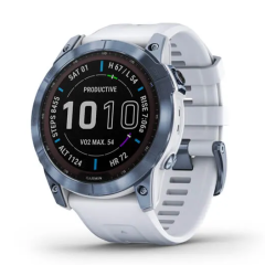010-02541-15 | Garmin Fenix 7X Sapphire Solar Edition Mineral Blue DLC Titanium 51 mm watch | Buy Now