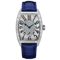 1750 S6 BAG 2P PT WH BL | Franck Muller Cintree Curvex Diamonds 25.1 x 35.1 mm watch | Buy Now