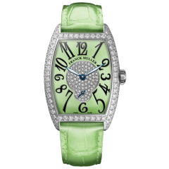 1750 S6 D 2P PT LGRN LGRN | Franck Muller Cintree Curvex Diamonds 25.1 x 35.1 mm watch | Buy Now