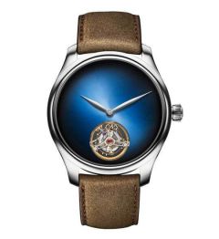1804-1201| H. Moser & Cie Endeavour Tourbillon Concept Funky Blue Fume 42 mm watch. Buy Online