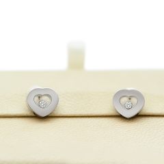 Chopard Happy Diamonds Icons Ear Pins White Gold 832897-1001