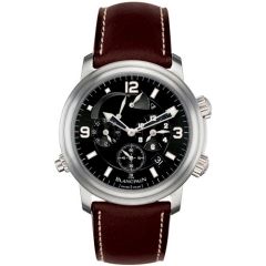 2041-1230-63B | Blancpain Leman Reveil GMT Alarm 40 mm watch | Buy Now