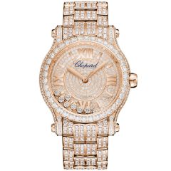 274891-5002 | Chopard Happy Sport Rose Gold Diamonds Automatic 36 mm watch. Buy Online