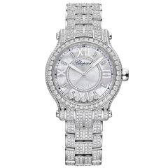 275378-1001 | Chopard Happy Sport White Gold Diamonds Automatic 33 mm watch. Buy Online