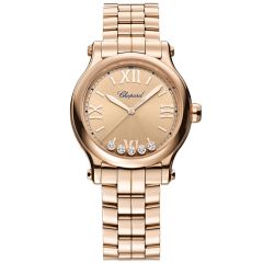 275378-5008 | Chopard Happy Sport Rose Gold Diamonds Automatic 33 mm watch. Buy Online