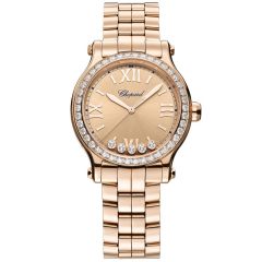 275378-5009 | Chopard Happy Sport Rose Gold Diamonds Automatic 33 mm watch. Buy Online