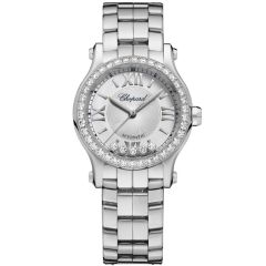 278573-3014 | Chopard Happy Sport Steel Diamonds Automatic 30 mm watch. Buy Online