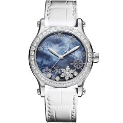 278578-3001 | Chopard Happy Snowflakes Steel Diamonds Automatic 36 mm watch. Buy Online