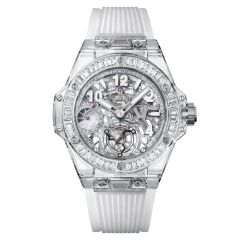 405.JX.0120.RT.1904 | Hublot Big Bang Tourbillon Sapphire Baguettes 45mm watch. Buy Online