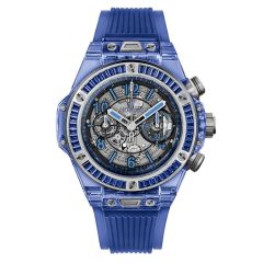 411.JL.4809.RT.1901 | Hublot Big Bang Unico Blue Sapphire Baguettes 45 mm watch. Buy Online
