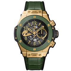 411.VG.1189.LR.WBC19 | Hublot Big Bang Unico WBC Yellow Gold Green Ceramic 45 mm watch. Buy Online