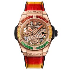 414.OX.4010.LR.4096.NJA18 | Hublot Big Bang Meca-10 Nicky Jam King Gold X Setting 45 mm watch. Buy Online
