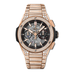 451.OX.1180.OX.3704 | Hublot Big Bang Integral King Gold Pave 42mm watch. Buy Online