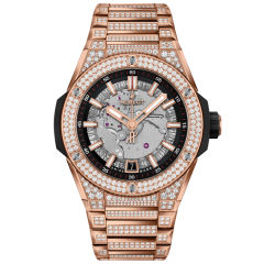 456.OX.0180.OX.3704 | Hublot Big Bang Integrated Time Only King Gold Pave 40 mm watch. Buy Online