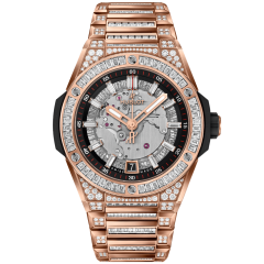 456.OX.0180.OX.9804 | Hublot Big Bang Integrated Time Only King Gold Jewellery 40 mm watch. Buy Online