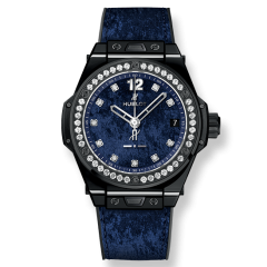 465.CS.277J.NR.1204.ITI17 | Hublot Big Bang Italia Independent Dark Blue Velvet watch. Buy Online