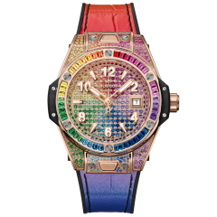 485.OX.9900.LR.0999 | Hublot Big Bang One Click King Gold Rainbow 33 mm watch. Buy Online