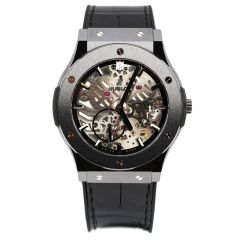 515.CM.0140.LR | Hublot Classic Fusion Ultra-Thin Skeleton All Black 45 mm watch. Buy Online