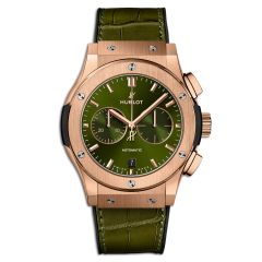 Hublot Classic Fusion Chronograph King Gold Green 42 mm 541.OX.8980.LR