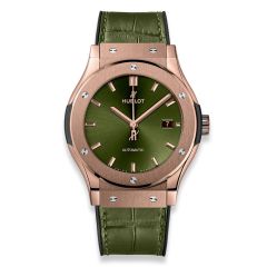 542.OX.8980.LR | Hublot Classic Fusion Green King Gold 42 mm watch. Buy Online