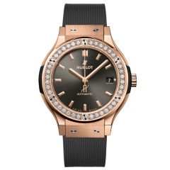 565.OX.7081.RX.1204 | Hublot Classic Fusion Racing Grey King Gold Diamonds 38 mm watch. Buy Online