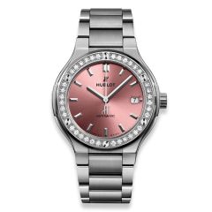 568.NX.891P.NX.1204 | Hublot Classic Fusion Titanium Pink Bracelet 38mm watch. Buy Online