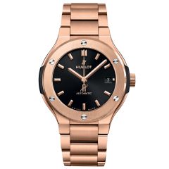 568.OX.1480.OX | Hublot Classic Fusion King Gold Bracelet 38 mm watch. Buy Online