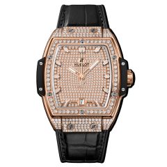 665.OX.9010.LR.1604 | Hublot Spirit Of Big Bang King Gold Full Pave 39 mm watch. Buy Online