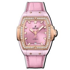 665.RO.891P.LR.1204 | Hublot Spirit Of Big Bang Pink Ceramic King Gold Diamonds 39 mm watch. Buy Online