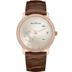6670A-3642-55A | Blancpain Villeret Quantième Annuel GMT 40 mm watch | Buy Now