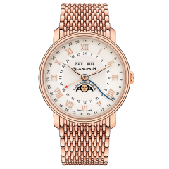 6676-3642-MMB | Blancpain Villeret Quantieme Complet GMT 40 mm watch. Buy Online