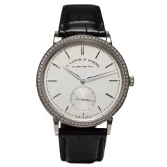 842.026 | A. Lange & Sohne Saxonia Automatic Jewelled white gold watch. Buy Online