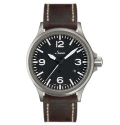 856.011 X115 | Sinn 856 Instrument Pilot  Black Dial Brown Leather watch. Buy Online
