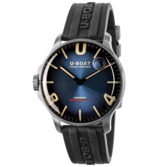 8704/B | U-Boat Darkmoon 44 mm Blue SS Soleil watch | Buy Now