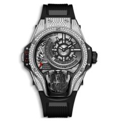 909.NX.1120.RX.1704 | Hublot MP-09 Tourbillon Bi-Axis Titanium Pave 49 mm watch. Buy Online