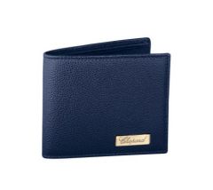 95012-0237 | Chopard IL Classico Mini Wallet Navy Blue Printed Calfskin Leather