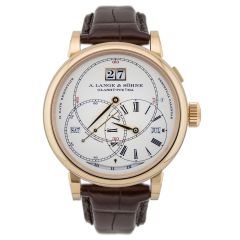 180.032FE | A. Lange & Sohne Richard Lange Perpetual Calendar Terraluna English dial pink gold case and folding clasp watch. Buy Online