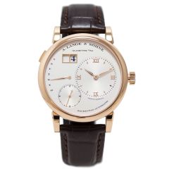 320.032F | A. Lange & Sohne Lange 1 Daymatic pink gold case and folding clasp watch. Buy Online