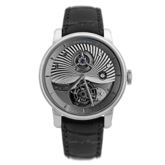 1SJAW.B02A.C113A | Arnold & Son TE8 White gold case, black alligator leather strap watch. Limited edition: 25 pieces. Buy Online