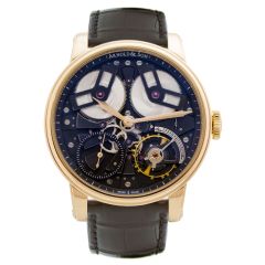 1TBAR.B01A.C113A | Arnold & Son TB8818K Rose gold case, black alligator leather strap watch. Buy Online