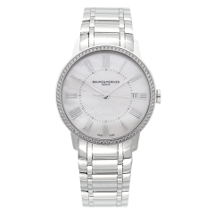 10227 | Baume & Mercier Classima Diamond-set Steel 36.5mm watch | Buy Online