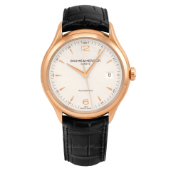 10058 | Baume & Mercier Clifton 18K Red Gold 39 mm watch | Buy Online