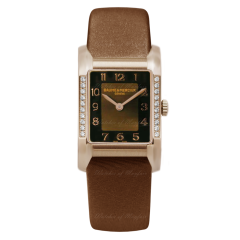 10093 | Baume & Mercier Hampton Diamond-set 18K Red Gold watch. Buy Online
