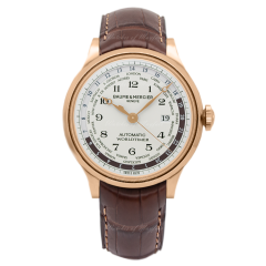 10107 | Baume & Mercier Capeland 18K Red Gold 44mm watch. Buy Online
