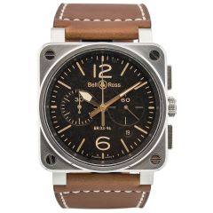 BR0394-ST-G-HE/SCA | Bell & Ross BR 03-94 Golden Heritage 42 mm watch | Buy Online