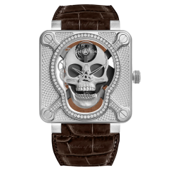 BR01-SKULL-SK-LGD | Bell & Ross Br 01 Laughing Skull Light Diamond 46 mm watch | Buy Now