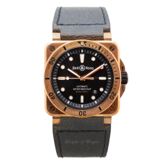 BR0392-D-BL-BR/SCA | Bell & Ross BR 03-92 Diver Bronze 42mm watch. Buy Online