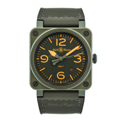 BR0392-KAO-CE/SCA | Bell & Ross Br 03-92 Ma-1 Limited Edition 42mm watch. Buy Online